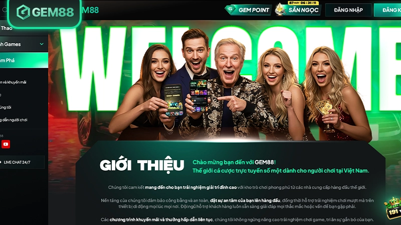 Trải nghiệm sử dụng trên nền tảng GEM88